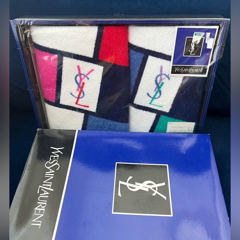 YSL face towel set of 2